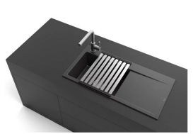 Мийка для кухні Villeroy & Boch Subway Style 50 90х51 см чаша зліва кераміка ebony 335201S5