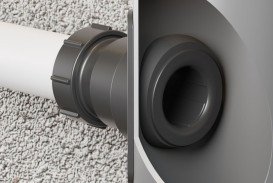 Муфта для каналізаційних труб McAlpine вертикальна 110/50 мм BOSSCONN110-50-GR