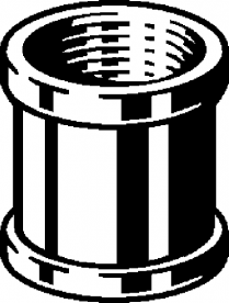 Муфта Viega 1551 Rp¾ зі спеціальною обробкою латунь 101084