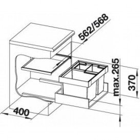 Сміттєва система BLANCO FLEXON II XL 60/3 пластик 521473