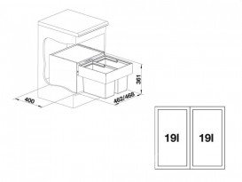Мусорная система Blanco Select 50/2 518722