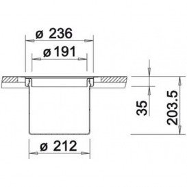 Мусорная система Blanco Solon-IF нержавеющая сталь 512471