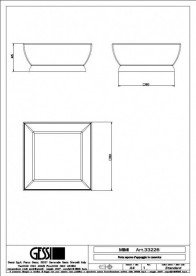 Мильниця для ванною Gessi Mimi кераміка білий/хром 33226031