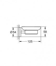 Мильниця для ванної Grohe QuickFix Start з тримачем хром 41193000