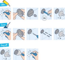 Мильниця для ванної Grohe QuickFix Start Cube з утримувачем чорний матовий 410962430