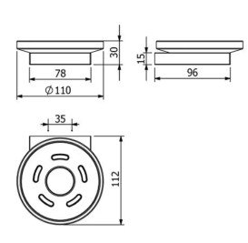 Мильниця для ванної кімнати Kludi Vela C з тримачем чорний матовий 3198539