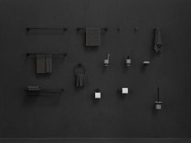 Мильниця для ванної Ravak Kona KN 200 з тримачем матовий чорний X07P1308