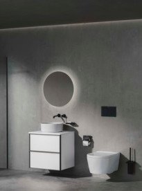 Мильниця для ванної кімнати Roca Tempo метал матовий титаново-чорний A817023NM0