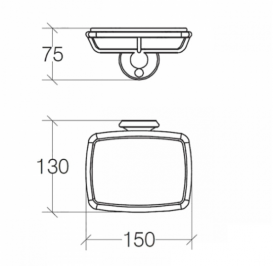 Мильниця для ванною з власником Lineabeta Venessia кераміка / латунь білий / бронза 52902.35