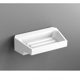 Мильниця для ванною Sonia S4 підвісна штучний камінь білий 156269