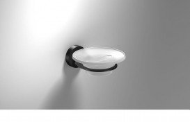 Мильниця для ванною Sonia Tecno Project Black настінна білий / чорний 166268