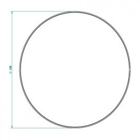 Мыльница для ванной THG Savannah настольная золото/белый G52 D03 00544GM