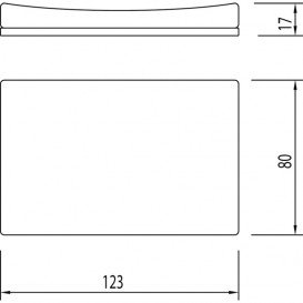 Мыльница для ванной Tres Slim-Tres настольная керамика/металл белый/хром 20263607
