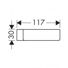 Мыльница Hansgrohe коллекция Cassetta C прозрачный 28685000