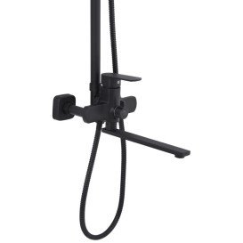 Набор 2 в 1 душевая система Kroner Armada-SCH067 + смеситель для раковины Kubus-SCH010 черный CVS30221