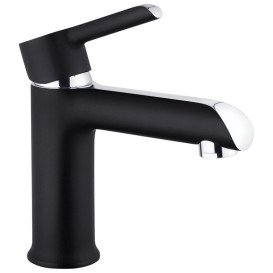 Набір 2 в 1 душова система Kroner Armada-SCH065 + змішувач для раковини Essen-SCH010 хром/чорний CVS30224