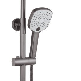 Набір 2 в 1 душова система Kroner Armada-GRP067 + змішувач для раковини Makon-GRP010 графіт CVS30227