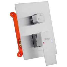 Набір 2 в 1 душова система Kroner Edelstahl Kubus-ESG082 + змішувач Edelstahl Kubus-ESG010 нікель CVS30175