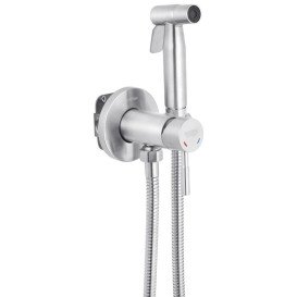 Набір 3 в 1 душова система Kroner Edelstahl Klassisch-ESG082 + змішувач Edelstahl Klassisch-ESG010 + душ гігієнічний ESG053 нікель CVS30206