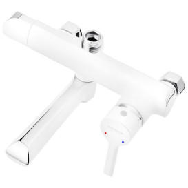 Набір 2 в 1 душова система Kroner Essen-W063 + змішувач для раковини Essen-W010 хром/білий CVS30217