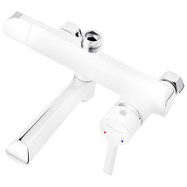 Набір 2 в 1 душова система Kroner Essen-W063 + змішувач для раковини Essen-W010 хром/білий CVS30217