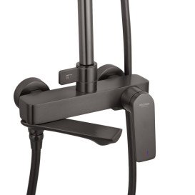 Набір 2 в 1 душова система Kroner Graz-GRP063 + змішувач Graz-GRP010 графіт CVS30162