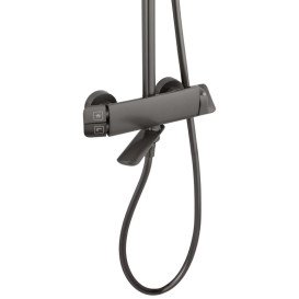 Набір 2 в 1 душова система Kroner Makon-GRP063 + змішувач для раковини Makon-GRP010 графіт CVS30226