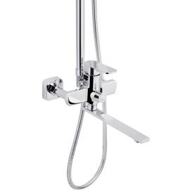 Набір 2 в 1 душова система Kroner Armada-C067 + змішувач для раковини Ems-C010 хром CVS30209