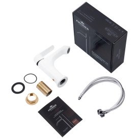 Набор 3 в 1 душевая система Kroner Armada-W063 + смеситель Armada-W010 + гигиенический душ Bidet-C082 хром/белый CVS30213