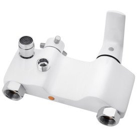 Набор 3 в 1 душевая система Kroner Armada-W063 + смеситель Armada-W010 + гигиенический душ Bidet-C082 хром/белый CVS30213