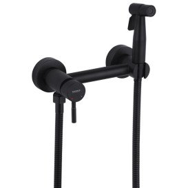 Набор 3 в 1 душевая система Kroner Edelstahl Klassisch-SCH082 + смеситель Edelstahl Klassisch-SCH010 + гигиенический душ SCH052 черный CVS30167