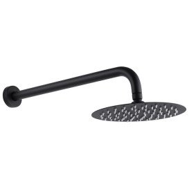 Набор 3 в 1 душевая система Kroner Edelstahl Klassisch-SCH082 + смеситель Edelstahl Klassisch-SCH010 + трап Harz SCH60 черный CVS30168