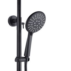 Набір 3 в 1 душова система Kroner Edelstahl Klassisch-SCH063 + змішувач для раковини Edelstahl Klassisch-SCH010 + душ гігієнічний SCH053 чорний CVS30170