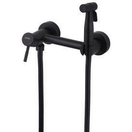 Набір 3 в 1 душова система Kroner Edelstahl Klassisch-SCH063 + змішувач для раковини Edelstahl Klassisch-SCH010 + душ гігієнічний SCH052 чорний CVS30171