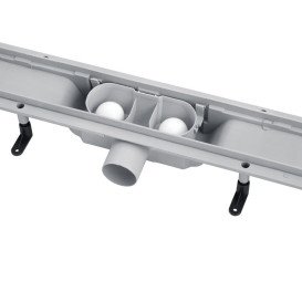 Набір 3 в 1 душова система Kroner Edelstahl Kubus-ESG063+змішувач Edelstahl Kubus-ESG010+трап Harz S60 нікель CVS30174