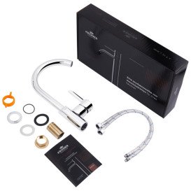 Набір 3 в 1 душова система Kroner Essen-C063 + змішувач для раковини Essen-C010 + змішувач Essen-C030 хром CVS30216