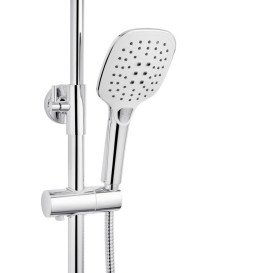 Набір 3 в 1 душова система Kroner Essen-C063 + змішувач для раковини Essen-C010 + змішувач Essen-C030 хром CVS30216