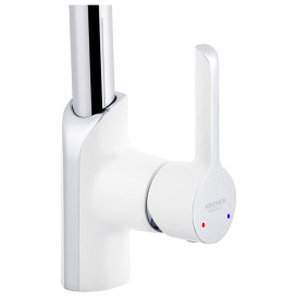 Набір 3 в 1 душова система Kroner Essen-W063 + змішувач для раковини Essen-W010 + змішувач Essen-W030 хром/білий CVS30218