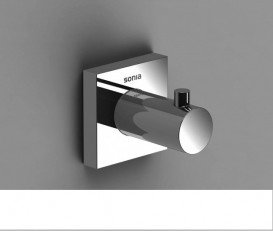 Комплект аксесуарів 6 в 1 Sonia Line для ванної кімнати матове скло/латунь хром 179640