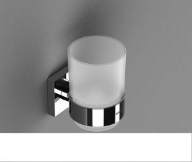 Комплект аксесуарів 6 в 1 Sonia Line для ванної кімнати матове скло/латунь хром 179640