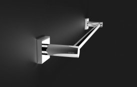 Комплект аксесуарів 6 в 1 Sonia Line для ванної кімнати матове скло/латунь хром 179640