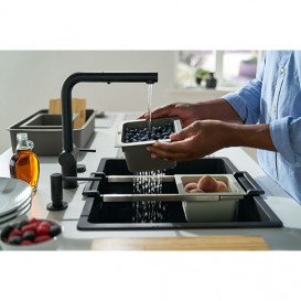 Набір аксесуарів Franke All In 4 дошка + телескопічна рейка-тримач + коландер + миска з кришкою + силіконовий килимок 112.0655.488