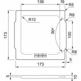 Набір аксесуарів Franke All In 5 дошка + телескопічна рейка-тримач + 2 коландери + миска з кришкою + силіконовий килимок + контейнер 112.0655.489