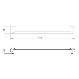 Набор аксессуаров Imprese Hranice 4 в 1 хром 100014