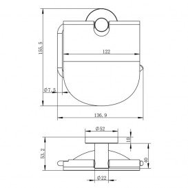 Набор аксессуаров Imprese Hranice 4 в 1 хром 100014