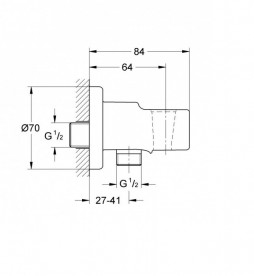 Набор для гигиенического душа Grohe BauClassic со смесителем скрытого монтажа 111048