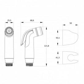Набір для гігієнічного душу Volle Nemo пластик хром 15144100