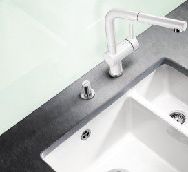 Набор доукомплектации клапаном-автоматом с ручкой Blanco нержавеющая сталь зеркальная полировка 517545