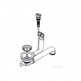 Набор доукомплектации клапаном-автоматом Blanco для моек Blanco Dalago 5 нержавеющая сталь 217163