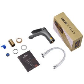 Набір змішувачів для ванної кімнати Kroner Linz-GRN060 + змішувач Linz-GRN010 сірий CVS30158